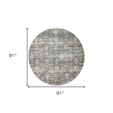 8' X 8' Gray Area Rug - Homeroots - Flyclothing LLC