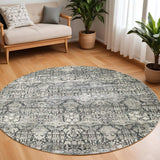 8' X 8' Gray Area Rug - Homeroots - Flyclothing LLC