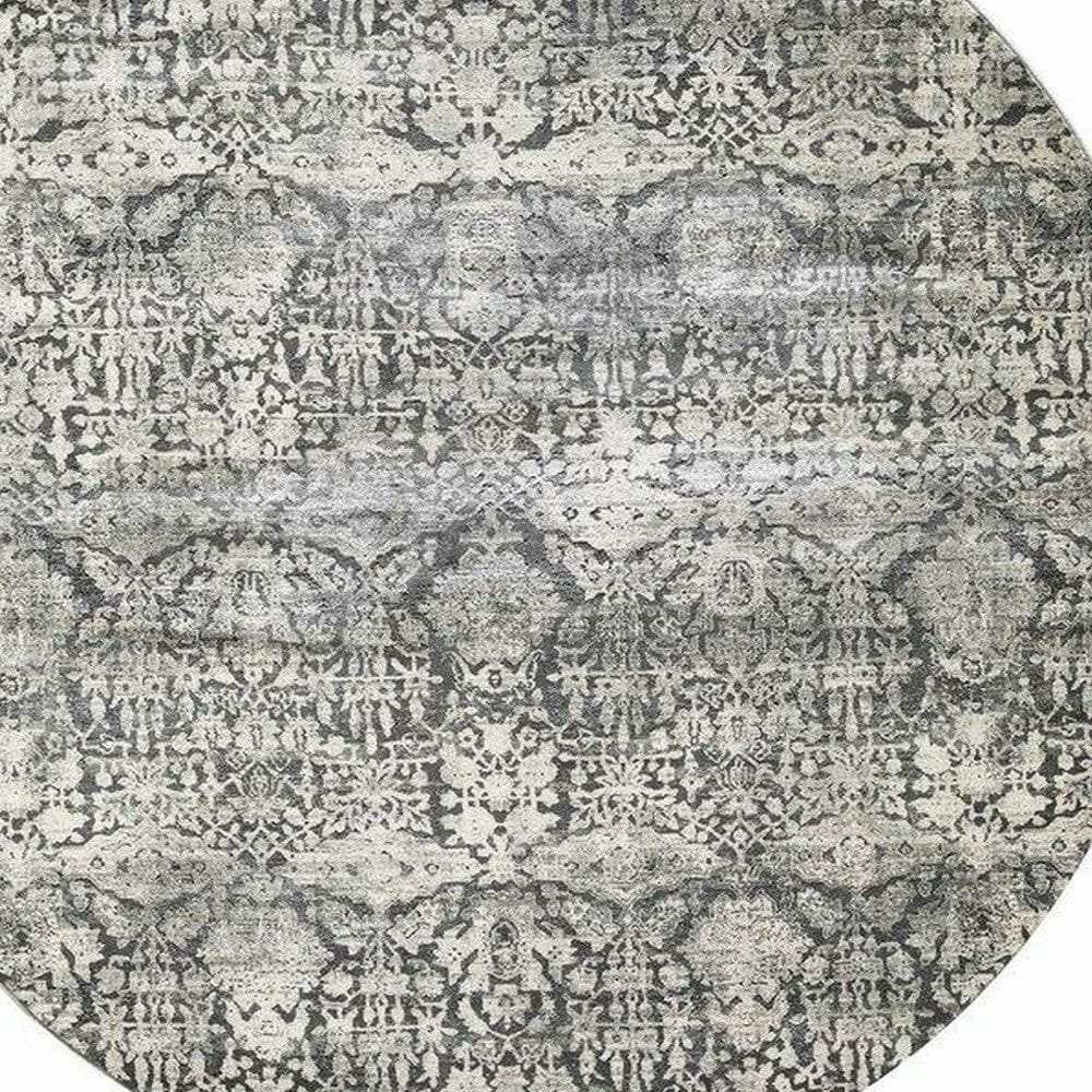8' X 8' Gray Area Rug - Homeroots - Flyclothing LLC
