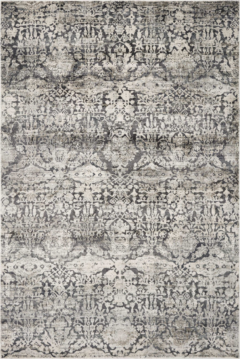 9' X 13' Gray Floral Area Rug - Homeroots - Flyclothing LLC