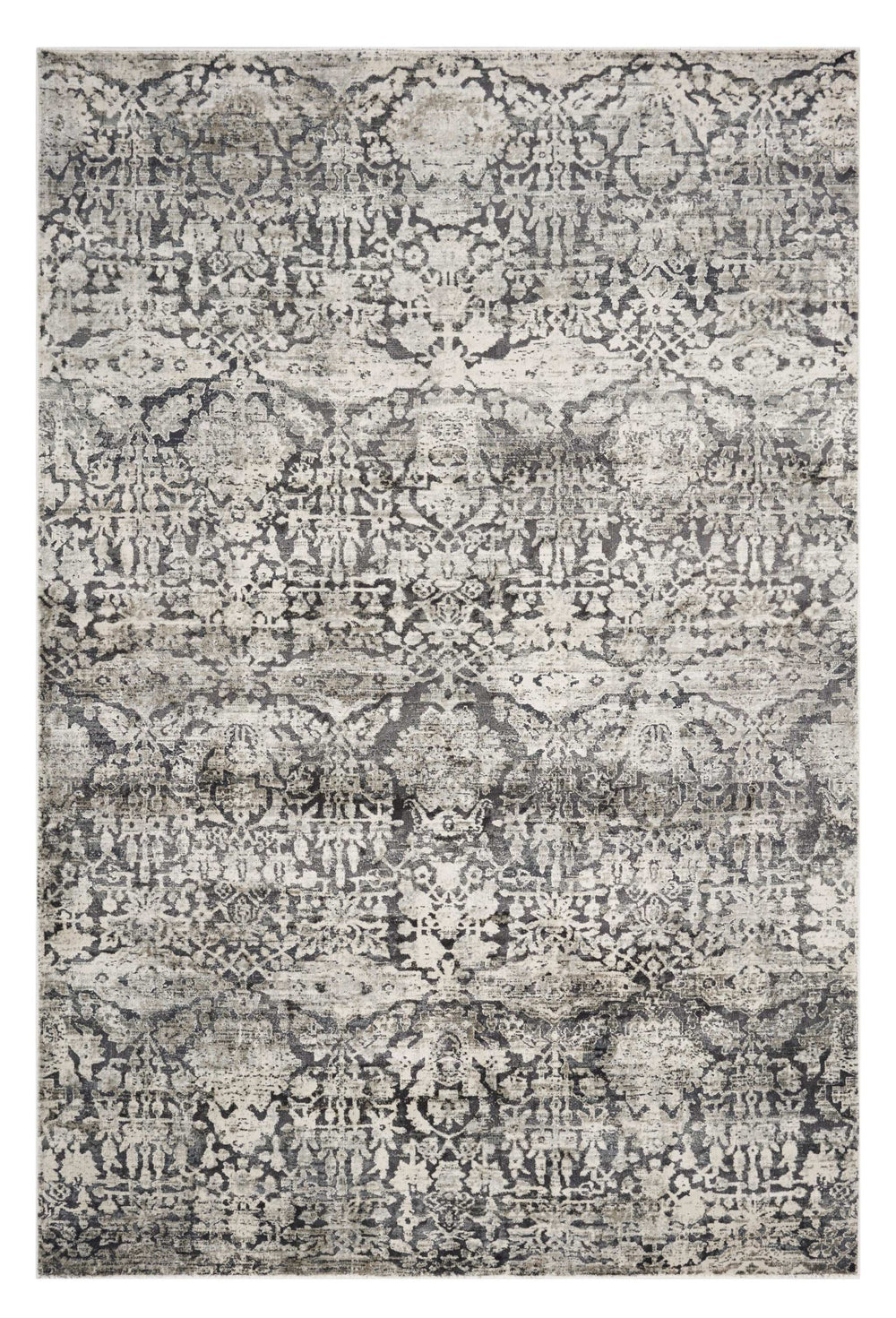 9' X 13' Gray Floral Area Rug - Homeroots - Flyclothing LLC