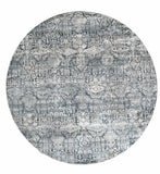 8' X 8' Teal Floral Area Rug - Homeroots - Flyclothing LLC