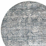 8' X 8' Teal Floral Area Rug - Homeroots - Flyclothing LLC