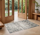 3' X 5' Gray Chevron Area Rug - Homeroots - Flyclothing LLC