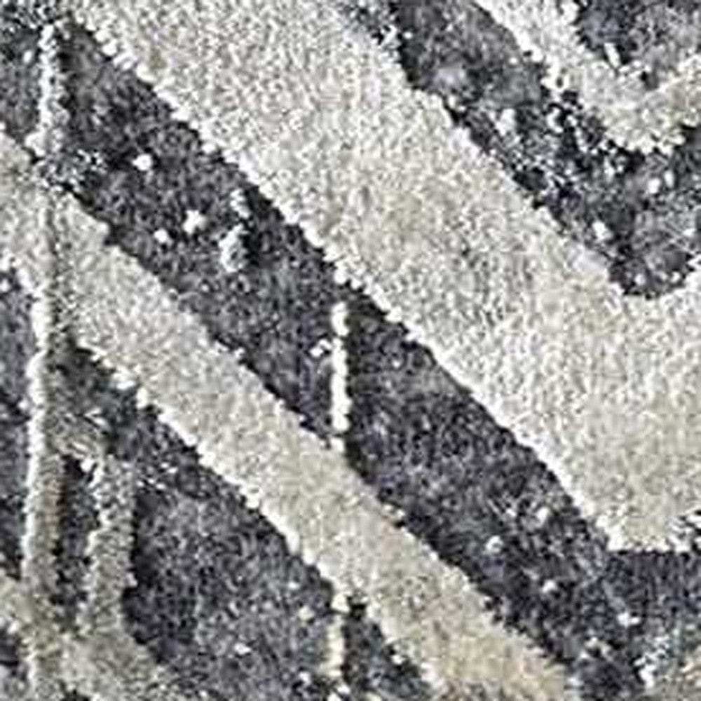 5' X 8' Gray Chevron Area Rug - Homeroots - Flyclothing LLC