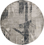 8' X 8' Gray Geometric Area Rug - Homeroots - Flyclothing LLC