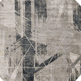 8' X 8' Gray Geometric Area Rug - Homeroots - Flyclothing LLC