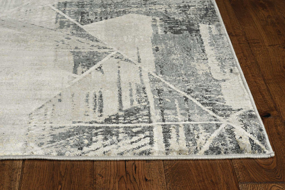 9' X 13' Gray Abstract Area Rug - Homeroots - Flyclothing LLC