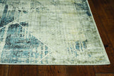 8' X 8' Blue and Gray Area Rug - Homeroots - Flyclothing LLC