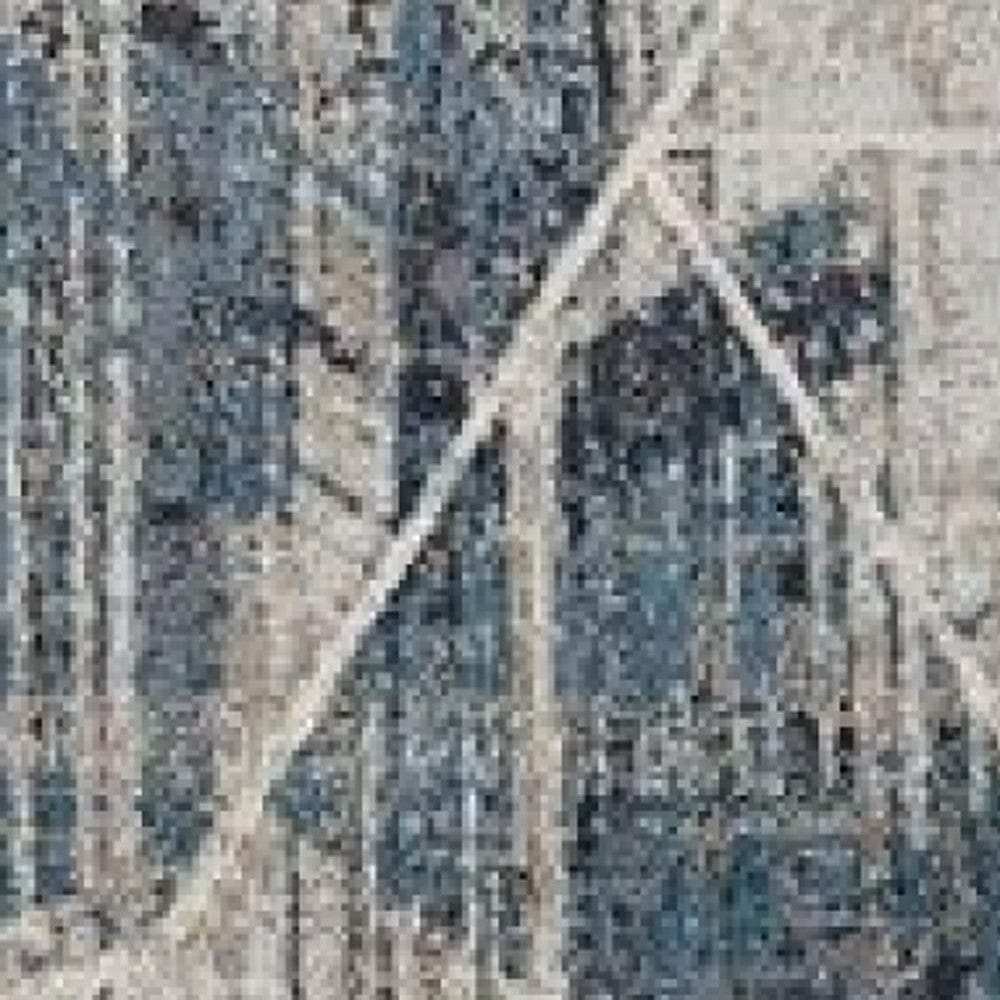 9' X 13' Blue and Gray Abstract Area Rug - Homeroots - Flyclothing LLC