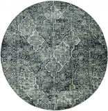 8' Gray Quatrefoil Area Rug - Homeroots - Flyclothing LLC