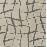 3' X 5' Ivory Abstract Shag Area Rug - Homeroots - Flyclothing LLC