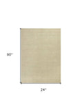 7' Ivory Chevron Hand Woven Area Rug - Homeroots - Flyclothing LLC