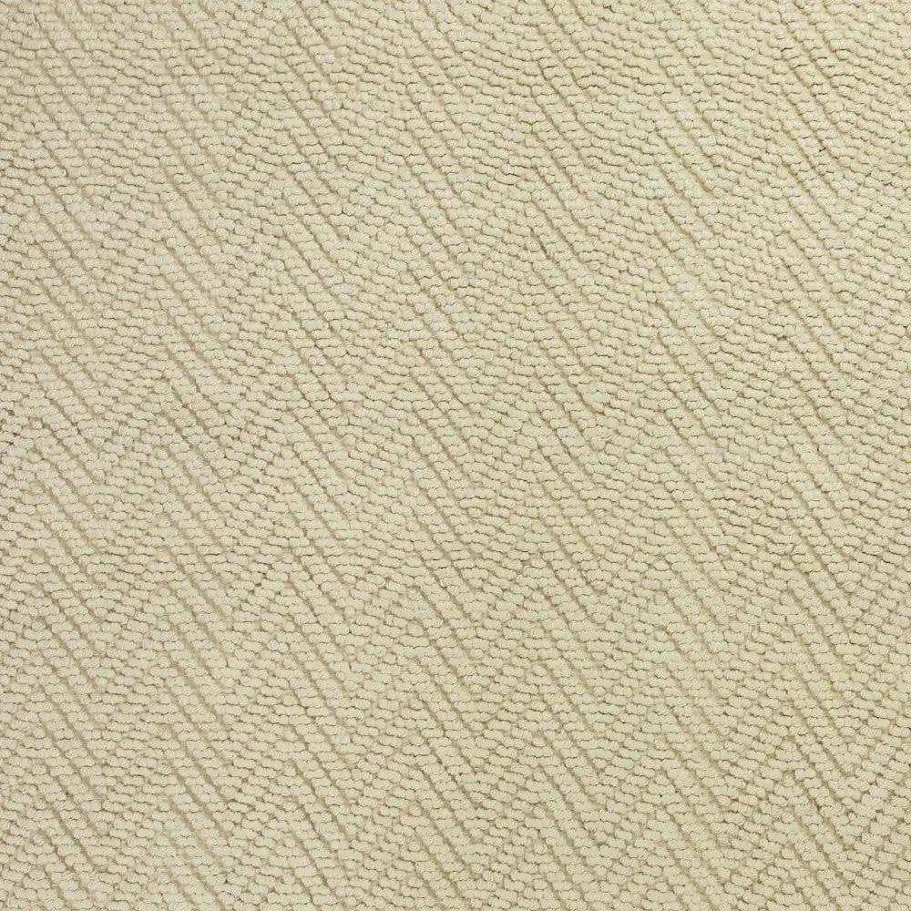 7' Ivory Chevron Hand Woven Area Rug - Homeroots - Flyclothing LLC