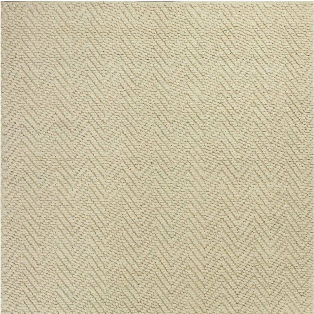 5' X 8' Ivory Chevron Hand Woven Area Rug - Homeroots - Flyclothing LLC