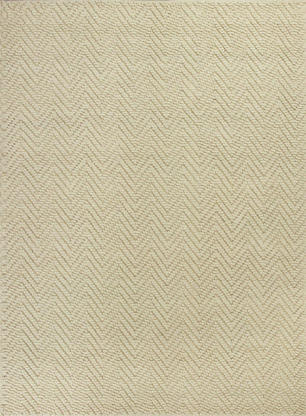 5' X 8' Ivory Chevron Hand Woven Area Rug - Homeroots - Flyclothing LLC