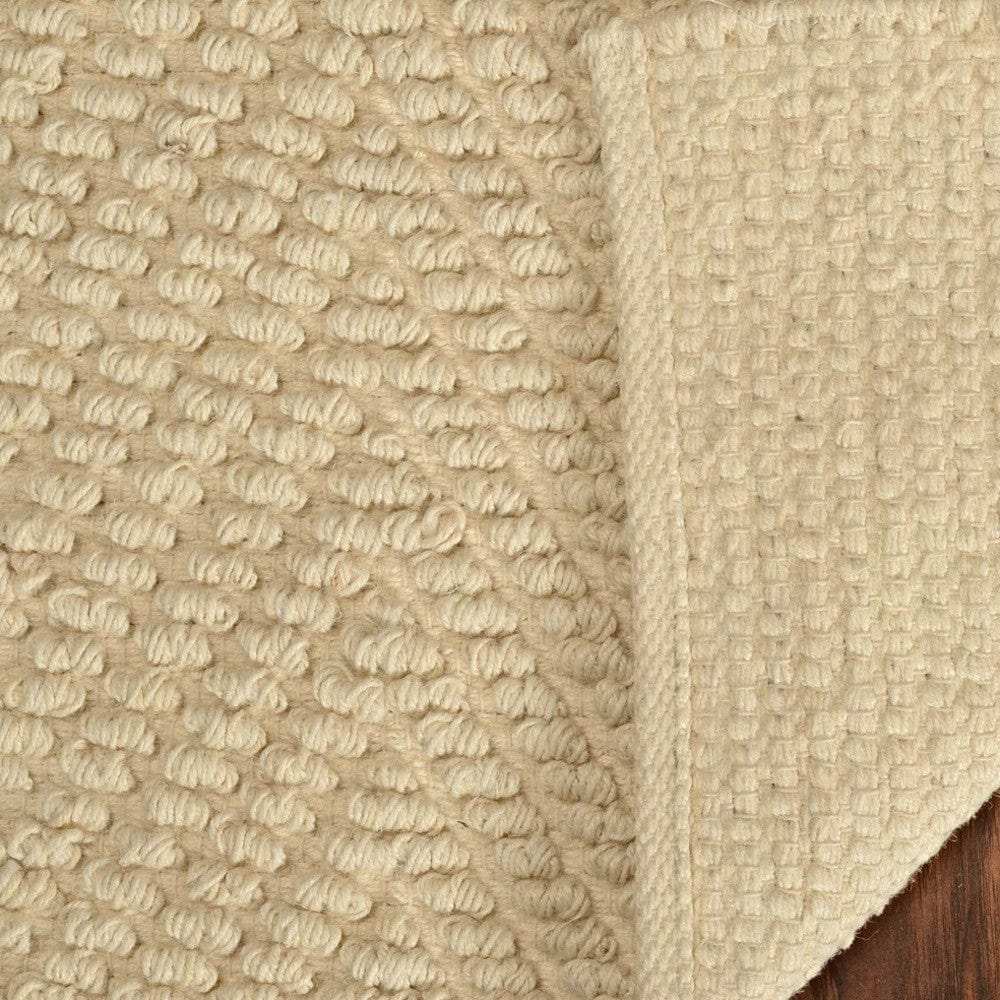 5' X 8' Ivory Chevron Hand Woven Area Rug - Homeroots - Flyclothing LLC