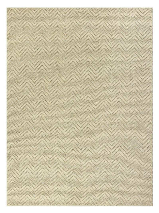 7' X 10' Ivory Chevron Hand Woven Area Rug - Homeroots - Flyclothing LLC