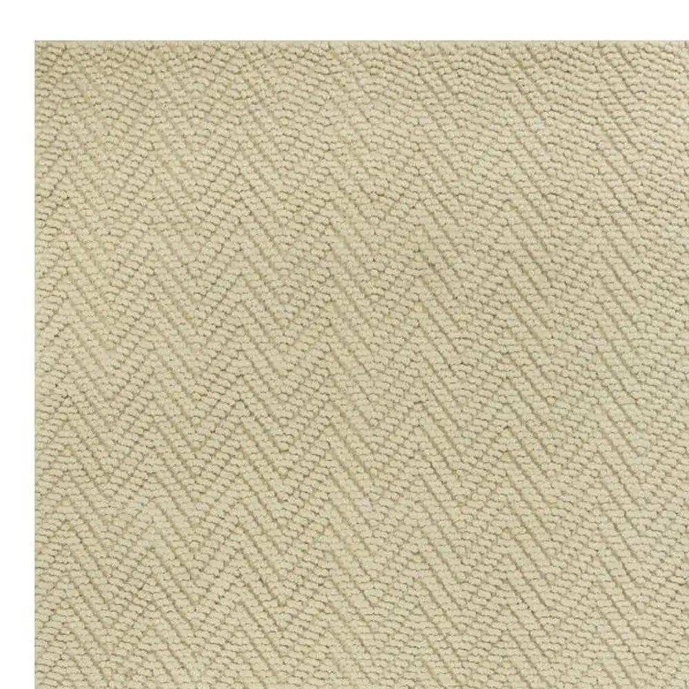 7' X 10' Ivory Chevron Hand Woven Area Rug - Homeroots - Flyclothing LLC