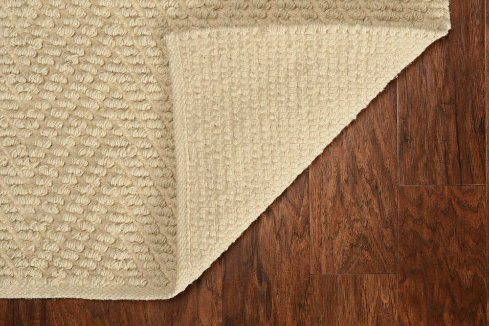 8' X 11' Ivory Chevron Hand Woven Area Rug - Homeroots - Flyclothing LLC