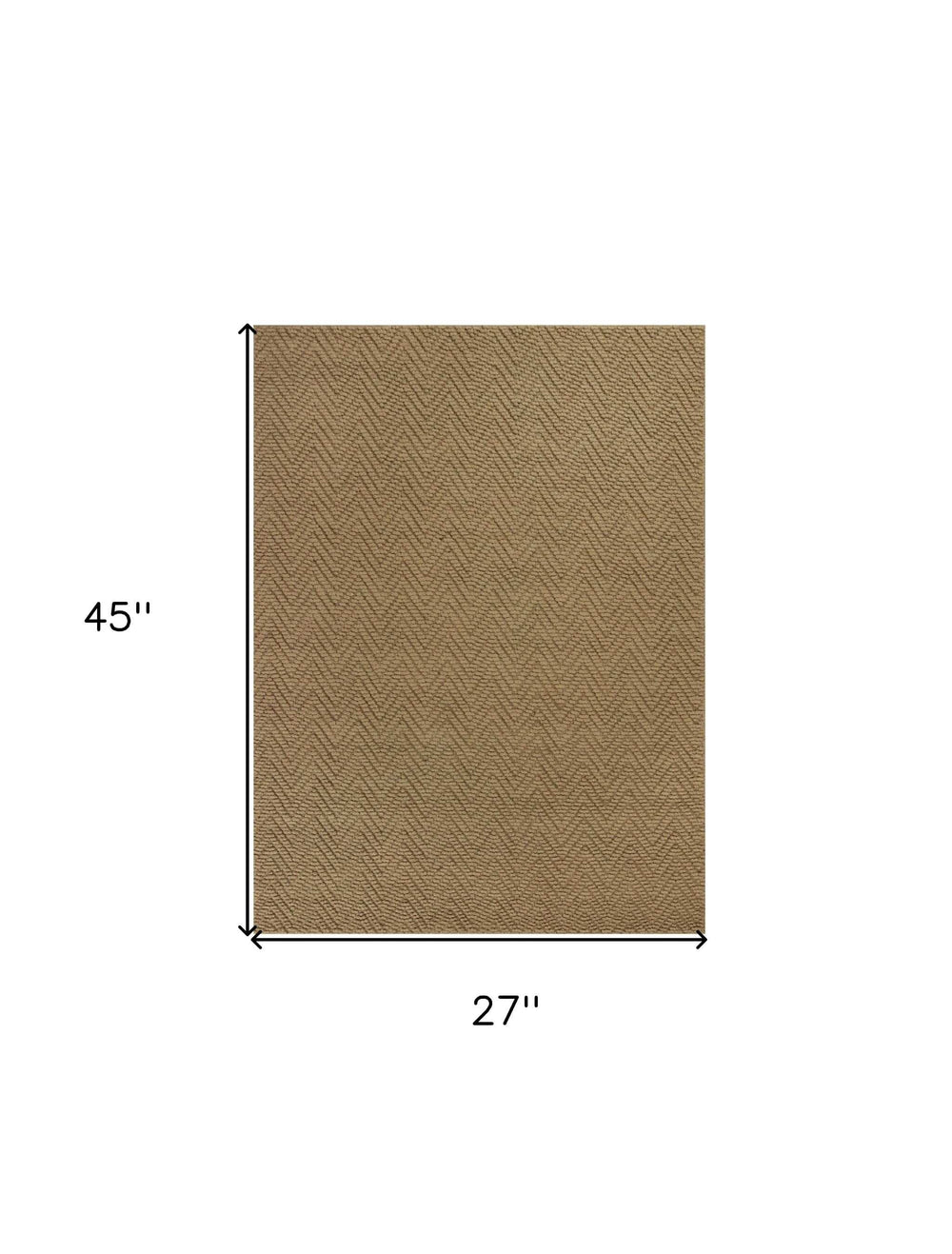 2' X 4' Natural Chevron Hand Woven Area Rug - Homeroots - Flyclothing LLC