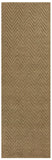 8' Natural Chevron Hand Woven Area Rug - Homeroots - Flyclothing LLC
