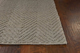2' X 4' Gray Chevron Hand Woven Area Rug - Homeroots - Flyclothing LLC