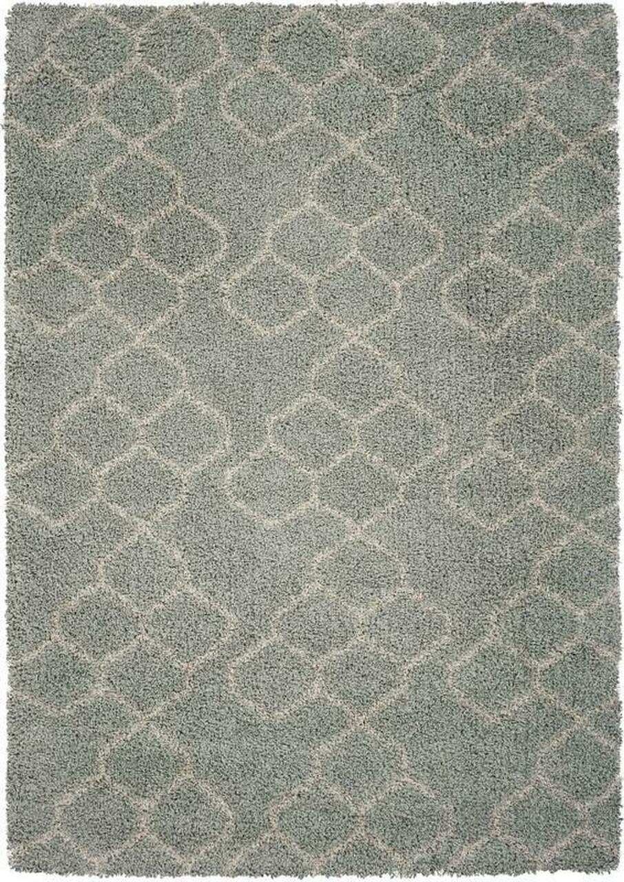 8' X 11' Gray and Beige Abstract Shag Area Rug - Homeroots - Flyclothing LLC