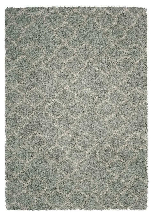 8' X 11' Gray and Beige Abstract Shag Area Rug - Homeroots - Flyclothing LLC