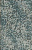 3' X 4' Teal Blue Abstract Indoor Outdoor Area Rug - Homeroots - Flyclothing LLC