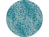 8' Round Teal Blue Abstract Indoor Outdoor Area Rug - Homeroots - Flyclothing LLC