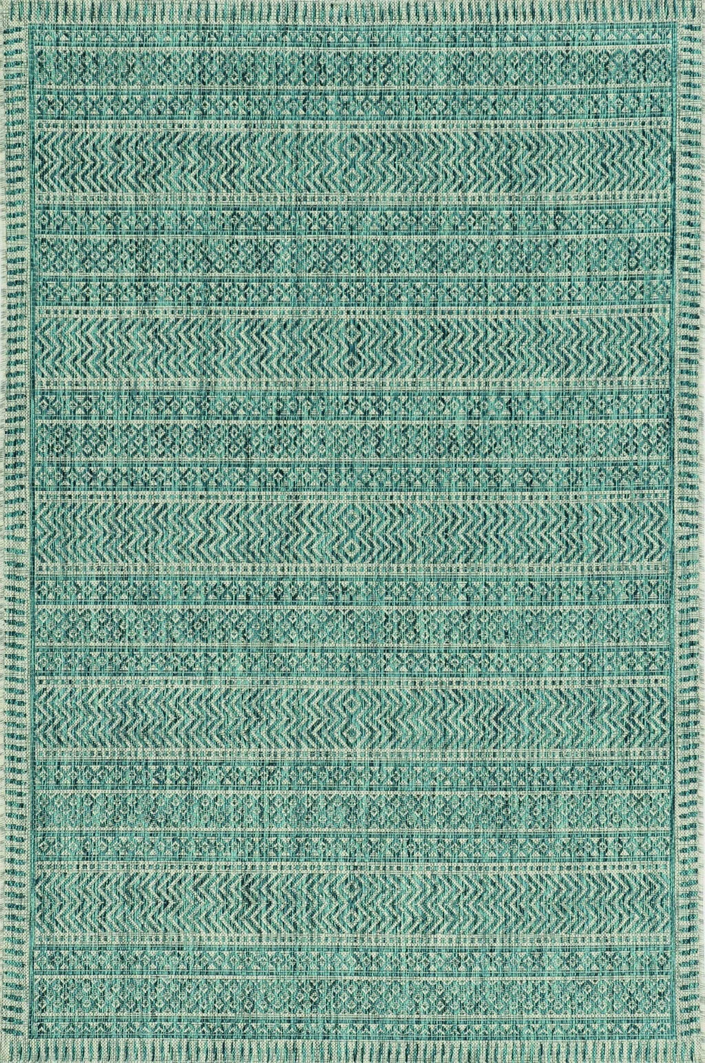 3' X 4' Teal Polypropylene Area Rug - Homeroots - Flyclothing LLC