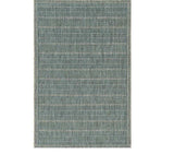 3' X 5' Teal Blue Geometric Indoor Outdoor Area Rug - Homeroots - Flyclothing LLC