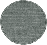 8' Round Teal Geometric Pattern Indoor Outdoor Area Rug - Homeroots - Flyclothing LLC