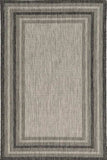 8' X 11' Gray Striped Indoor Outdoor Area Rug - Homeroots - Flyclothing LLC
