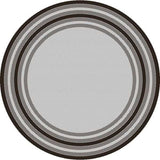 8' X 8' Gray Striped Indoor Outdoor Area Rug - Homeroots - Flyclothing LLC