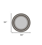 8' X 8' Gray Striped Indoor Outdoor Area Rug - Homeroots - Flyclothing LLC