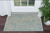 3' X 4' Teal Abstract Area Rug - Homeroots - Flyclothing LLC