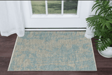 3' X 4' Teal Abstract Area Rug - Homeroots - Flyclothing LLC