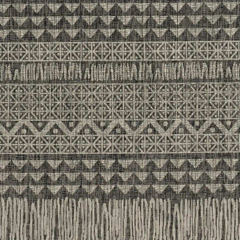 3' X 4' Charcoal Southwestern Indoor Outdoor Area Rug - Homeroots - Flyclothing LLC