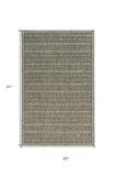 5' X 8' Brown Southwestern Indoor Outdoor Area Rug - Homeroots - Flyclothing LLC