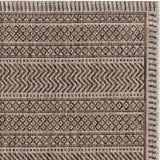 8' X 11' Mocha Geometric Patterns Indoor Area Rug - Homeroots - Flyclothing LLC