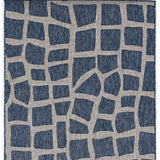 3' X 5' Blue and Gray Abstract Indoor Outdoor Area Rug - Homeroots - Flyclothing LLC