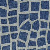 8' X 11' Blue and Gray Abstract Indoor Outdoor Area Rug - Homeroots - Flyclothing LLC