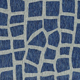 8' X 11' Blue and Gray Abstract Indoor Outdoor Area Rug - Homeroots - Flyclothing LLC