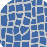 8' Round Blue and Gray Abstract Indoor Outdoor Area Rug - Homeroots - Flyclothing LLC