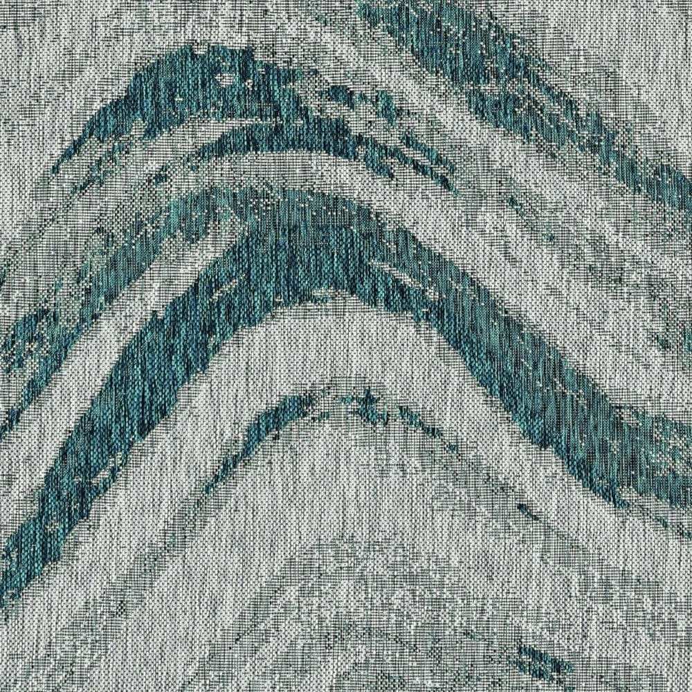 3' X 4' Gray Abstract Indoor Outdoor Area Rug - Homeroots - Flyclothing LLC
