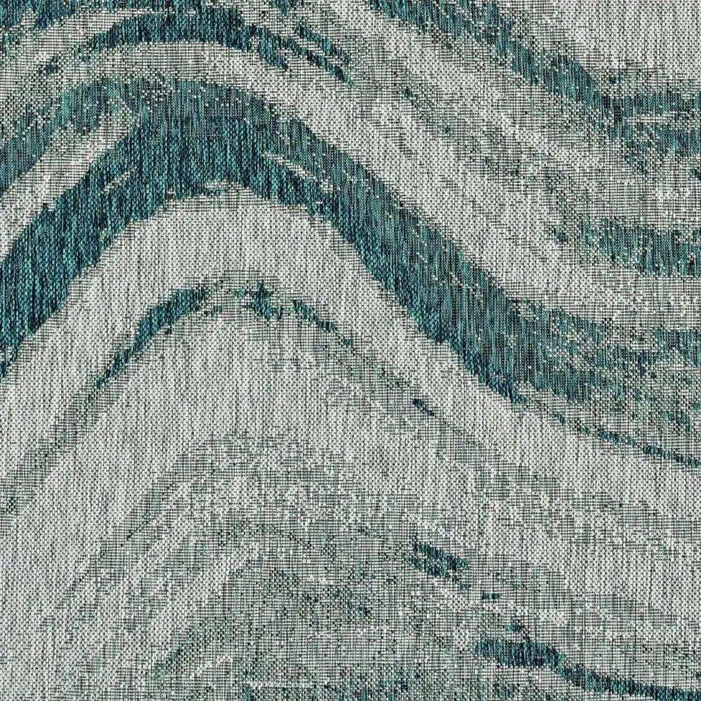 3' X 5' Gray Abstract Indoor Outdoor Area Rug - Homeroots - Flyclothing LLC