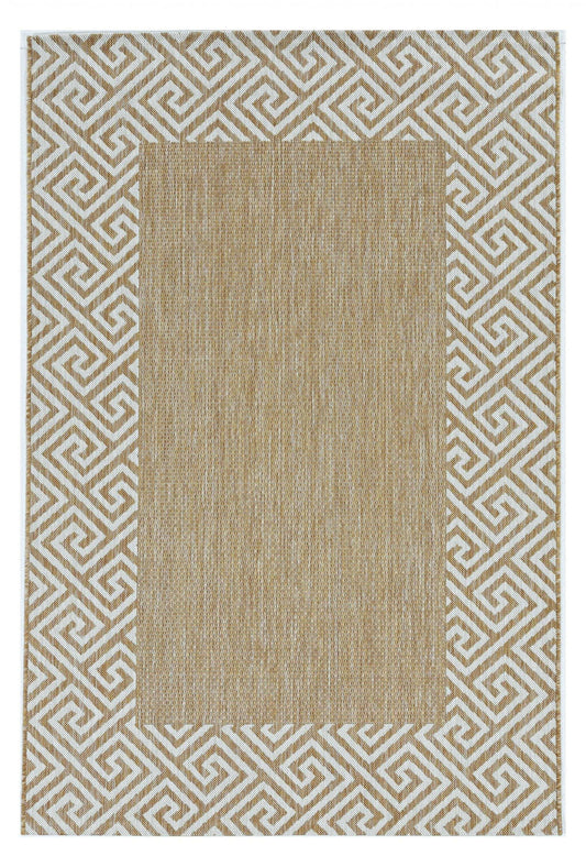 3' X 5' Natural Geometric Area Rug - Homeroots - Flyclothing LLC