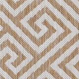 5' X 8' Ivory Geometric Indoor Outdoor Area Rug - Homeroots - Flyclothing LLC